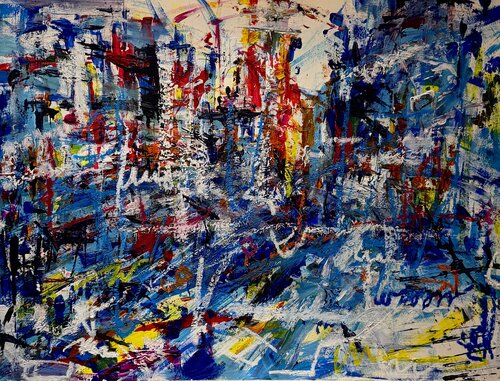 LIGHTS IN THE CITY 02 di Silvana Di Vora, Pittura in vendita su Singulart