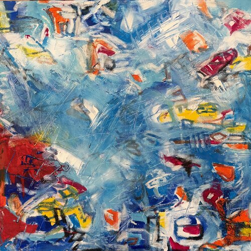 SKY URBAN VIEW van Silvana Di Vora, Schilderij te koop op Singulart