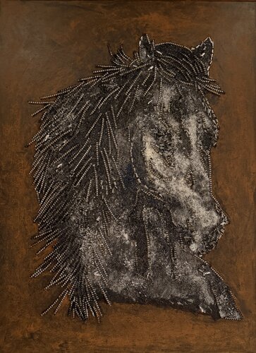 HORSE 02 Golden by Silvana Di Vora, 彫刻 for Sale on Singulart