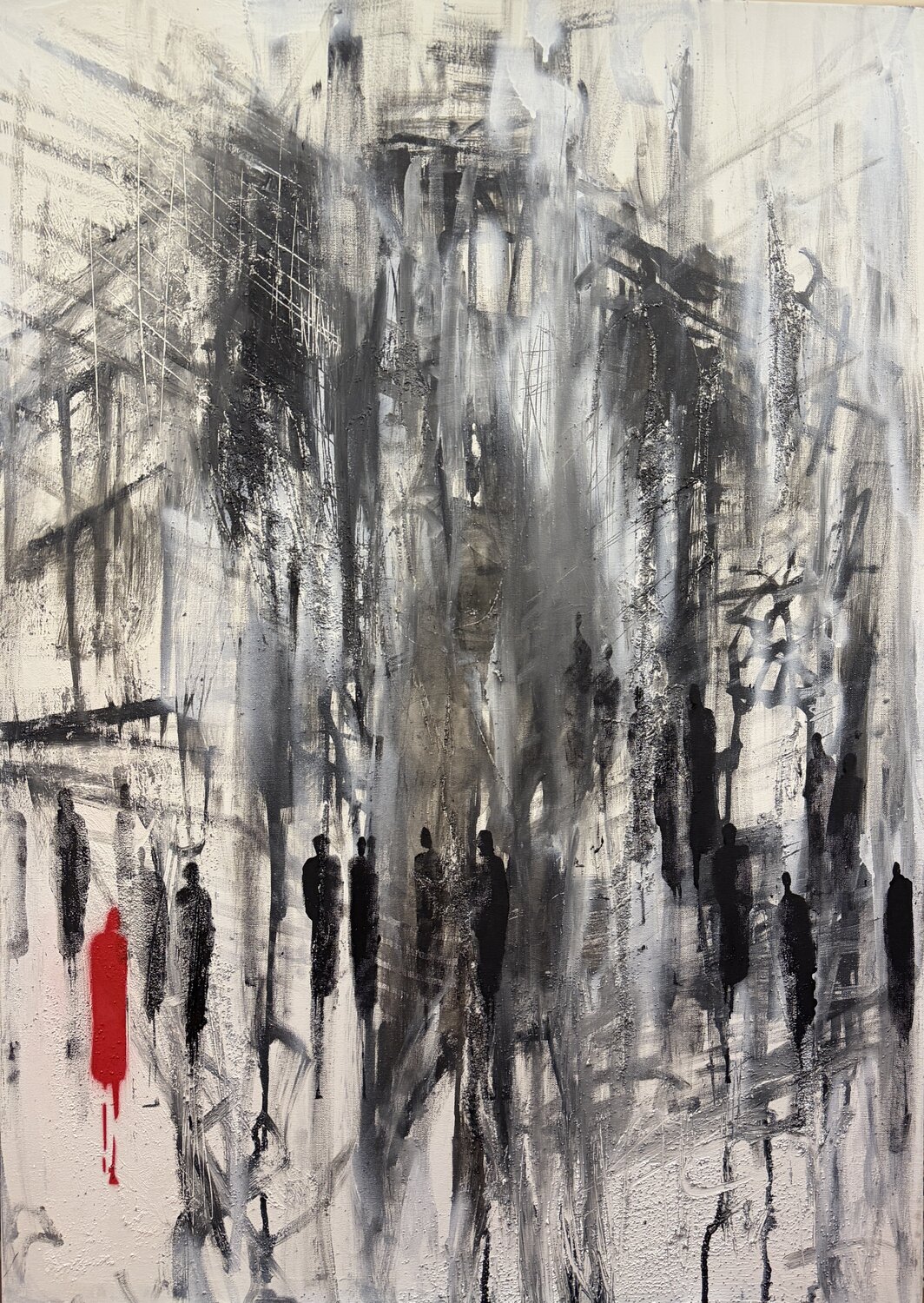 PEOPLE 12 - THROUGH THE LIGHT Silvana Di Vora Original painting for sale