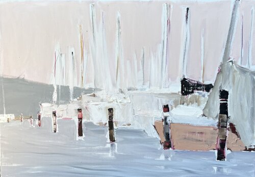 Pink Evening de Anna Riabchevskaia, Pintura a la venta en Singulart