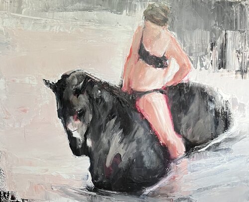 Europa Kidnaps ZEUS van Anna Riabchevskaia, Schilderij te koop op Singulart