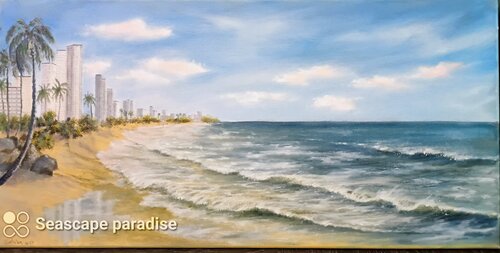 Coastal beach di Laura Livetskiy, Pittura in vendita su Singulart