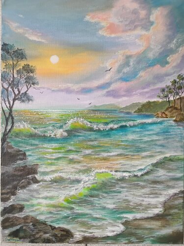 Sunset von Laura Livetskiy, Malerei kaufen auf Singulart