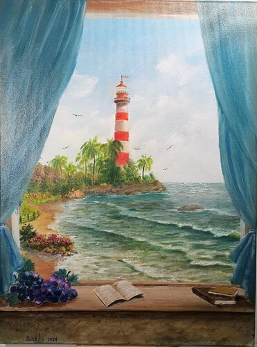 Lighthouse von Laura Livetskiy, Malerei kaufen auf Singulart
