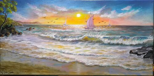 Evening dream di Laura Livetskiy, Pittura in vendita su Singulart