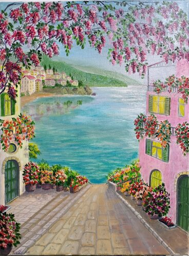 Colorful summer van Laura Livetskiy, Schilderij te koop op Singulart