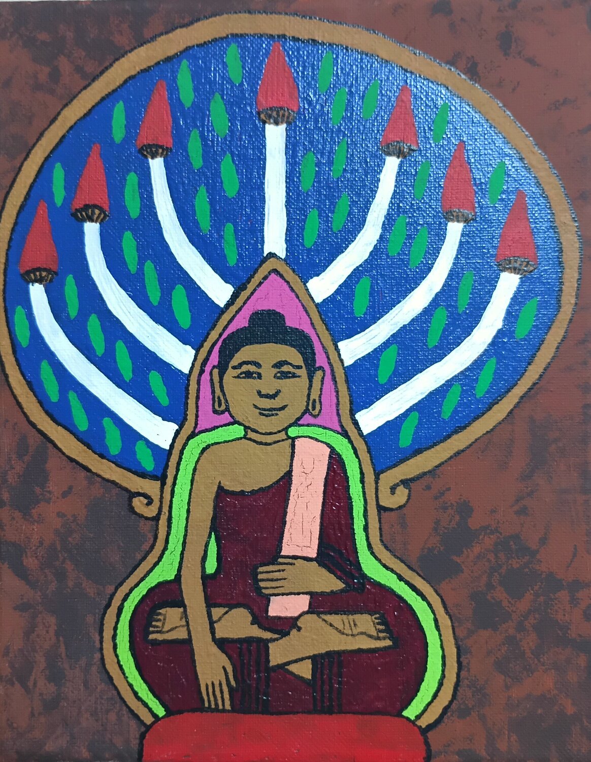 Buddha Laura Livetskiy Origineel schilderij te koop