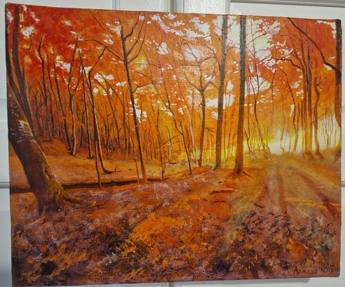 Sous-bois flamboyant von Arnaud FRENAY, Malerei kaufen auf Singulart