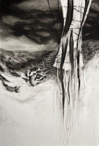 Veil of Storms van Philippe Briade, Tekening te koop op Singulart