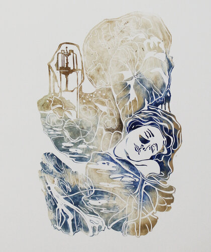 Intuition par Kaya Heyman, Œuvre sur papier en vente sur Singulart