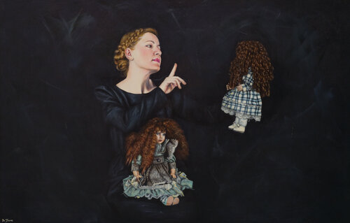 THE DOLL HOUSE di Sandra De Jaume, Pittura in vendita su Singulart