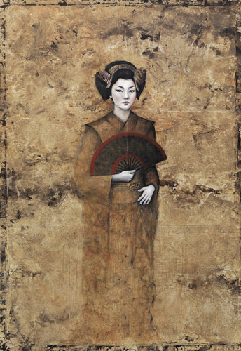 THE MAIKO OF WISDOM di Sandra De Jaume, Pittura in vendita su Singulart
