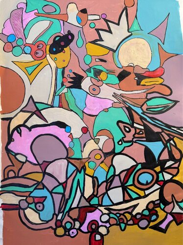Somewhere in another dimension (Brasil series) van Ryan Cowley, Schilderij te koop op Singulart