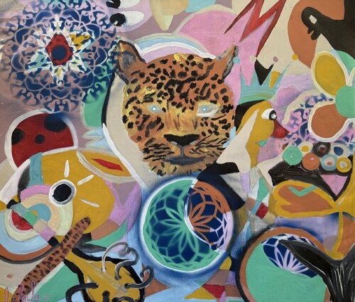 Jaguar (Brasil series) van Ryan Cowley, Schilderij te koop op Singulart