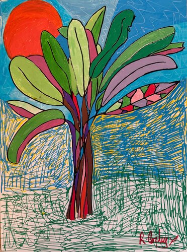 Banana Tree (Brasil series) van Ryan Cowley, Werk op papier te koop op Singulart