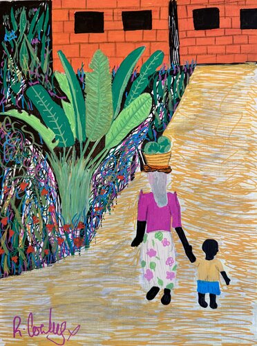 Mother and son (Brasil series) van Ryan Cowley, Werk op papier te koop op Singulart