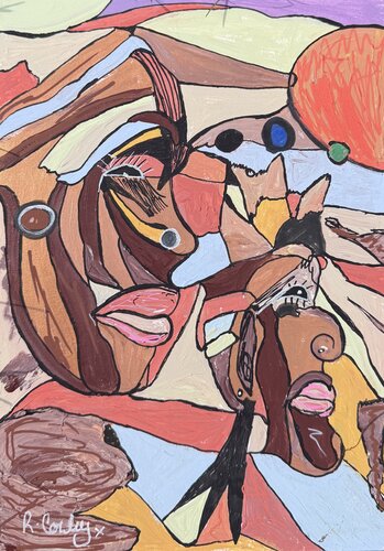 The Happy couple by Ryan Cowley, Painting for Sale on Singulart
