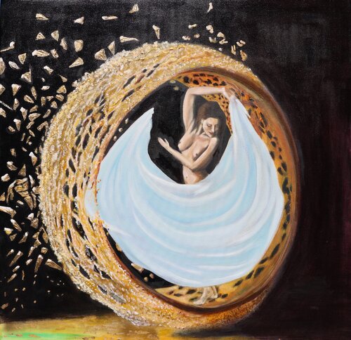 Breaking the circle par Sofi Gaya, Peinture en vente sur Singulart