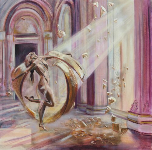 All the Gold can't buy her soul von Sofi Gaya, Malerei kaufen auf Singulart