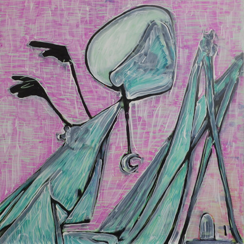 GaiaSerie2025_GrauesMeer_III di Guido Günther, Pittura in vendita su Singulart