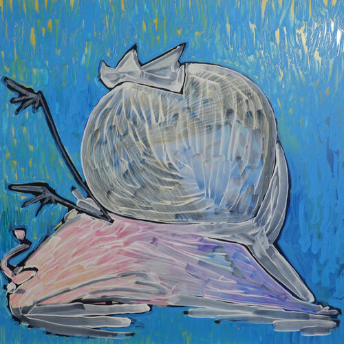 GaiaSerie2025_blauI di Guido Günther, Pittura in vendita su Singulart