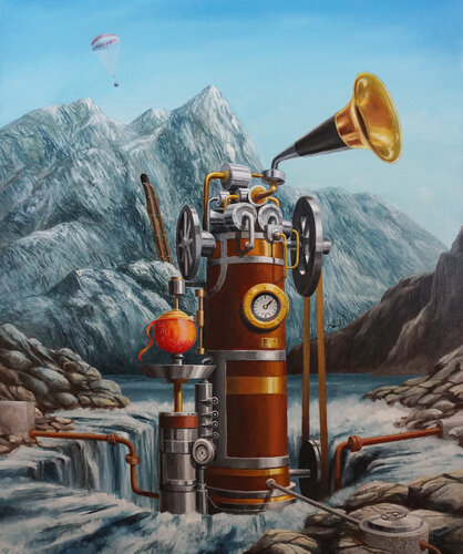 Nordisches Apfelschäwerk by Eberhard Marx, Painting for Sale on Singulart