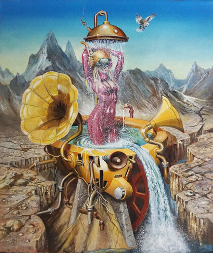 Wassermusik 2025 by Eberhard Marx, Painting for Sale on Singulart