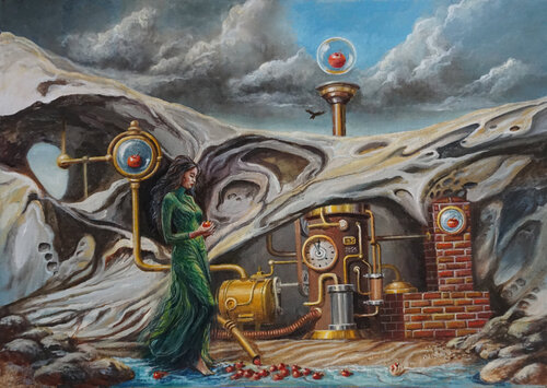 Pazifische Apfelmaschine by Eberhard Marx, Painting for Sale on Singulart