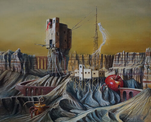 Sky City III by Eberhard Marx, Painting for Sale on Singulart