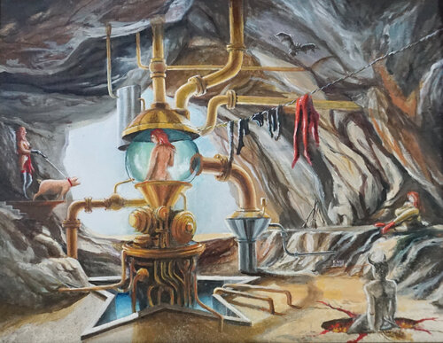 Hexenküche by Eberhard Marx, 絵画 for Sale on Singulart