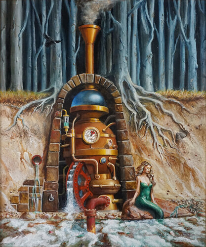 Unterm Gespensterwald di Eberhard Marx, Pittura in vendita su Singulart