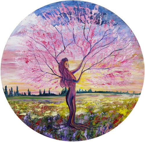 La magie du Printemps von Nathalie Jarsaillon dite Kali, Malerei kaufen auf Singulart