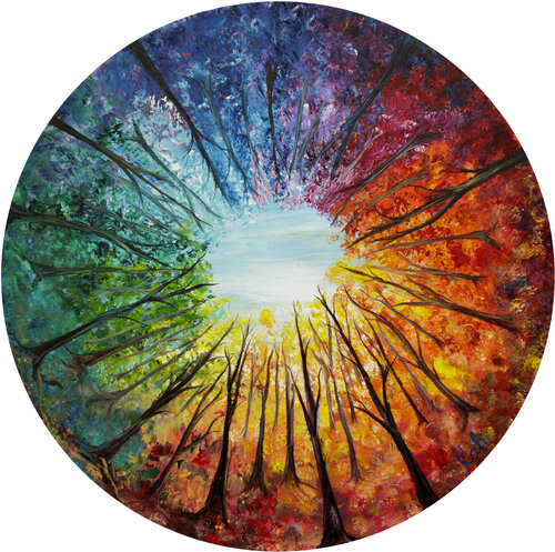 La Valse du temps van Nathalie Jarsaillon dite Kali, Schilderij te koop op Singulart