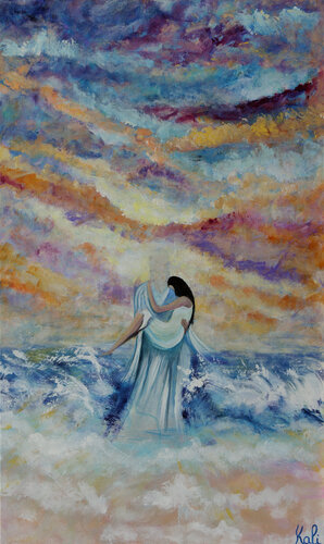 Quand je suis à bout de force von Nathalie Jarsaillon dite Kali, Malerei kaufen auf Singulart