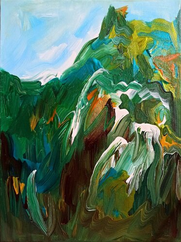 Nightwalk di Britta Endemann, Pittura in vendita su Singulart