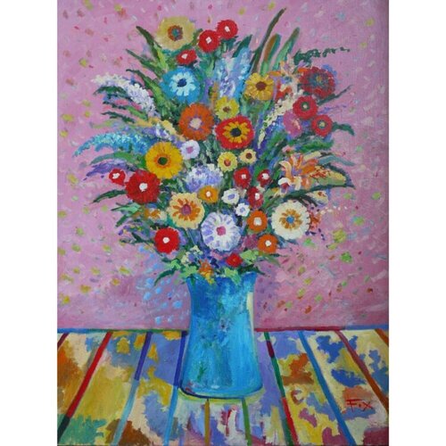 Flowers #1 van David Fox, Schilderij te koop op Singulart