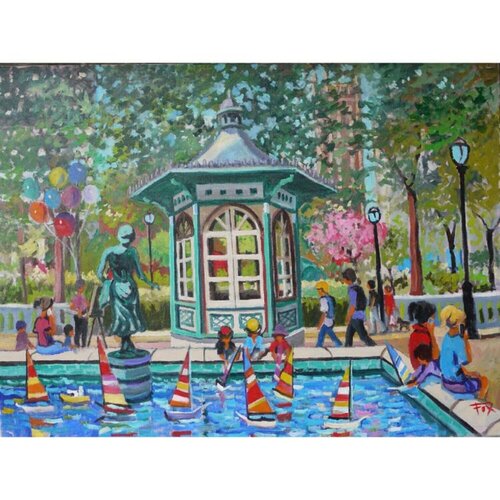 Rittenhouse Square #1 de David Fox, Pintura a la venta en Singulart