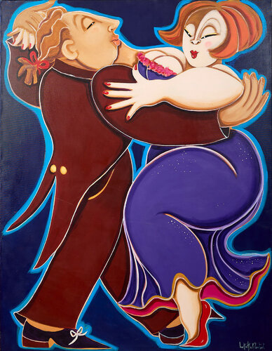 "Take this Waltz" par Lotta Hulthen Monfort, Peinture en vente sur Singulart