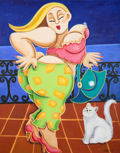 "La Cannoise" par Lotta Hulthen Monfort, Peinture en vente sur Singulart