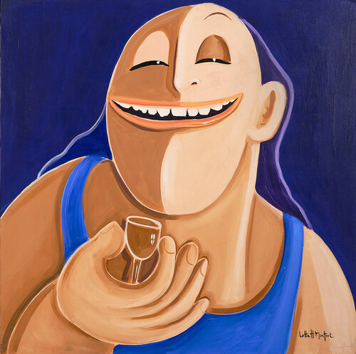 "Cheers,man!!!" par Lotta Hulthen Monfort, Peinture en vente sur Singulart