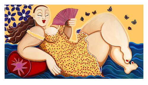" « Simplement être Chérie" Serie "Bara Vara" by Lotta Hulthen Monfort, 紙の作品 for Sale on Singulart