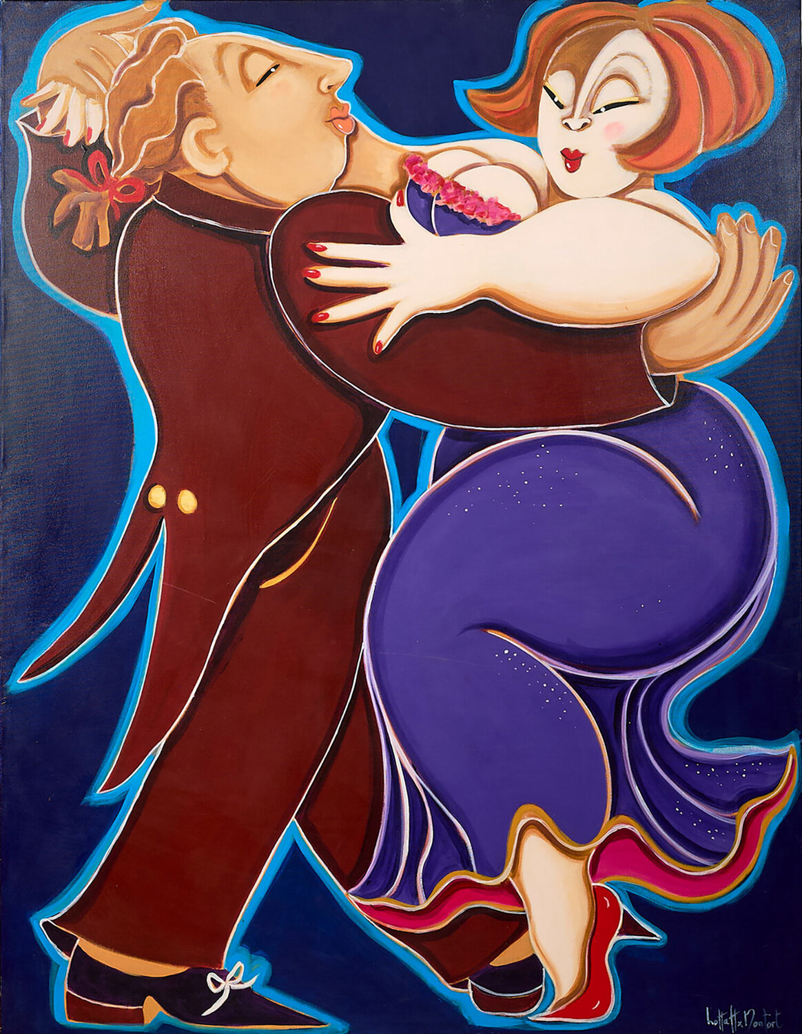 "Take this Waltz" Lotta Hulthen Monfort Original painting for sale