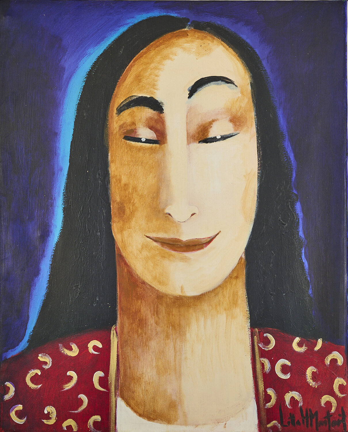 "L` homme Sage" Lotta Hulthen Monfort Dipinto originale in vendita