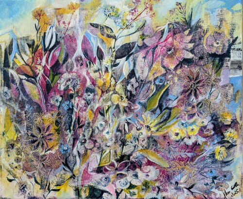 Flowers II de Edeltraud Steurer, Pintura a la venta en Singulart