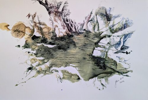 Flusslandschaft de Edeltraud Steurer, Pintura a la venta en Singulart