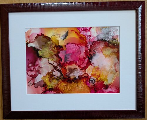 Feuer und Blüten di Edeltraud Steurer, Pittura in vendita su Singulart