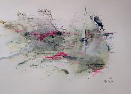 Zwischen Wind und Wasser van Edeltraud Steurer, Schilderij te koop op Singulart