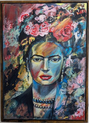Frida  Kahlo by Edeltraud Steurer, Painting for Sale on Singulart