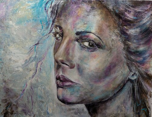 Nice face by Edeltraud Steurer, Painting for Sale on Singulart
